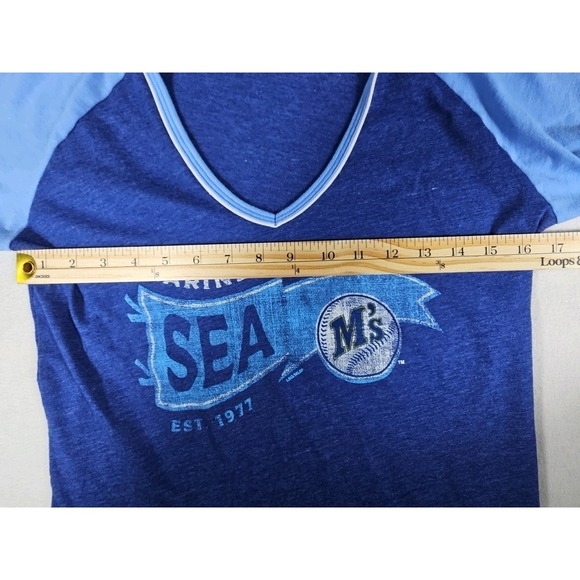 MLB Genuine Merchandise Seattle Mariners Womens T Shirt Size Small - Picture 3 of 9